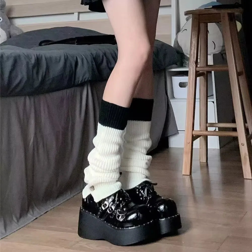 Lbsfy Black White Striped Long Socks Women Sexy Over Knee Thigh High Socks Over The Knee Stockings Ladies Girls Warm Long Tube Socks