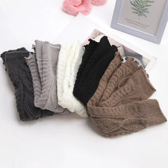 Lbsfy New Spring Japanese Style Lolita Warm Leg Thin Knitted Socks Girl Foot Covers Leg Warmers for Women Knee Warmers JK Socks
