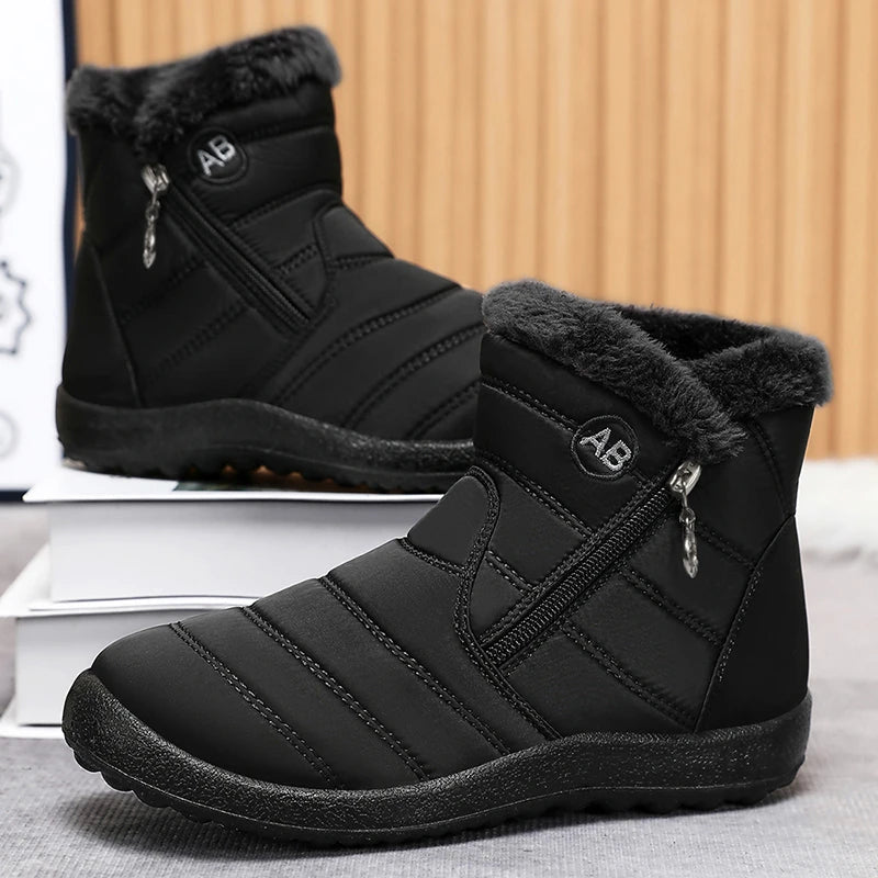 LBSFY -Winter Women Waterproof Snow Boots For Winter Shoes Women Casual Lightweight Ankle Boot Warm Fur Winter Boots Botas Mujer