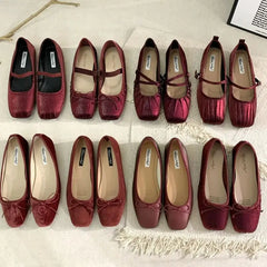 LBSFY  -  Brand New Women Flat Shoes Fashion Round Toe Shallow Ladies Mary Jane Ballerinas Flat Heel Casual Ballet Shoes Mujer