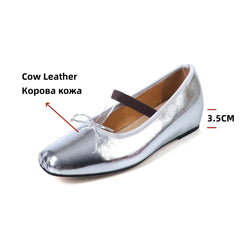 LBSFY  -  New Arrival Pumps Women Real Leather Round Toe Loafers Wedges Heels Office Lady Shoes Mary Jane Casual Pumps