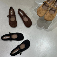 LBSFY -New Style Women's Autumn Women Flat Shoes Fashion Round Toe Ladie Ballerinas Shoes Soft Flat Heel Outdoor Casual Mary Jane Shoes