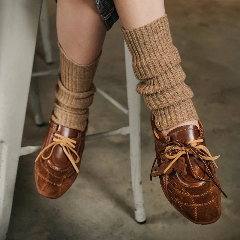 LBSFY  -  Women's Mary Jane training sneakers 2025 spring and autumn shoes genuine leather sports training ballet flat casual shoes