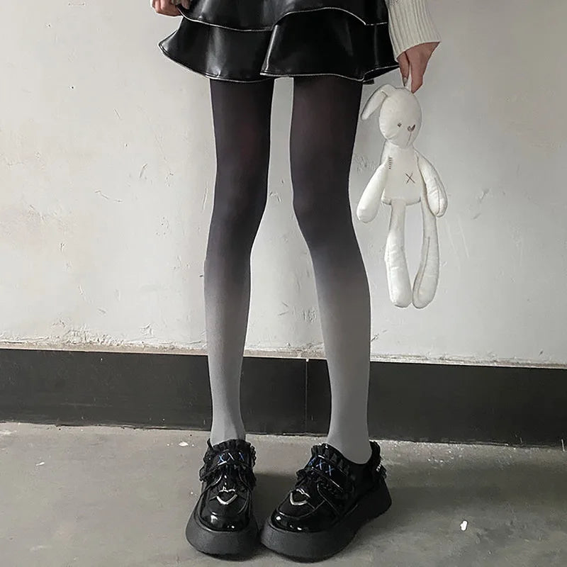 Lbsfy 80D Lolita Gradient Women Sexy Anime Stockings Cute Leggings Spring Autumn Snagging Resistance Colored Pantyhose for Girl Tights