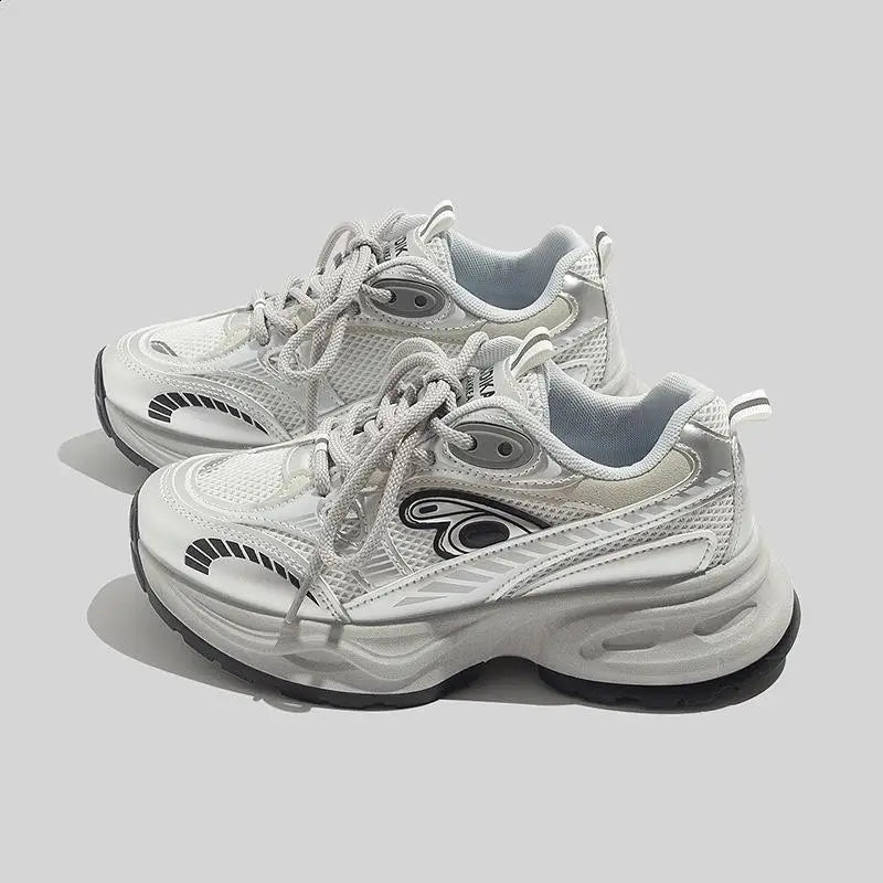 LBSFY  -  Small White Shoes 2024 Fashion Women's Round Toe All-Match Slip On Sneakers Mixed Colors Clogs Platform Modis Sports Casual Summ