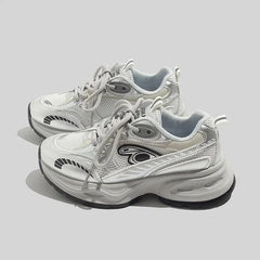 LBSFY  -  Small White Shoes 2024 Fashion Women's Round Toe All-Match Slip On Sneakers Mixed Colors Clogs Platform Modis Sports Casual Summ