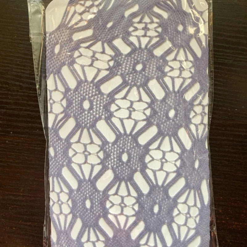 Lbsfy Purple Flowers Fishnet Pantyhose Ladies Lace Sexy Hollow Out Stockings Summer Spring Floral Argyle Fashion Tights Mesh Legging
