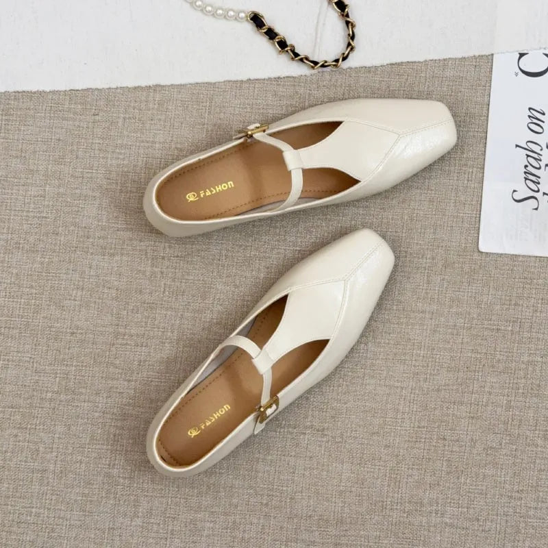 LBSFY -New Autumn Women's Flats Ballet Shoes Brand Designer Women Casual Loafers Fashion Mary Janes Shoes Round Toe Ballerina Female