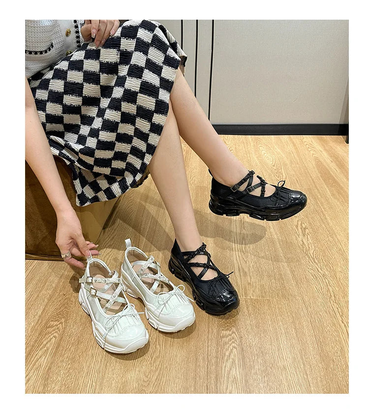 LBSFY -Design Summer New Round Toe Women Flats Fashion Loafers Shallow Mary Jane Shoes Soft Casual Ballet Shoes Slingback Shoes