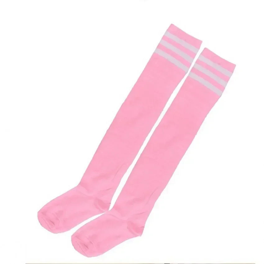 Lbsfy Black White Striped Long Socks Women Thigh High Socks Over The Knee Stockings Japanese Lolita Ladies Girls Knee High Socks