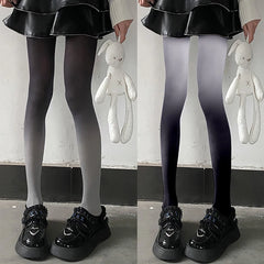 Lbsfy 80D Lolita Gradient Women Sexy Anime Stockings Cute Leggings Spring Autumn Snagging Resistance Colored Pantyhose for Girl Tights