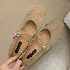 LBSFY -2025 Spring Women Flat Shoes Round Toe Casual Shallow Slip On Soft Leather Eelgant Ladies Ballet Shoes Zapatos De Mujer