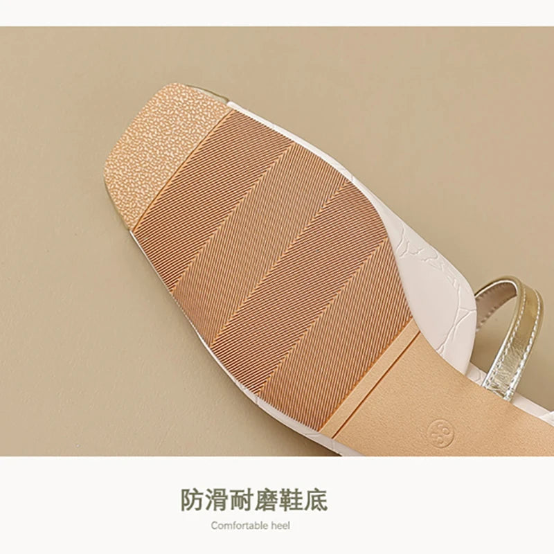 LBSFY -Summer women's high heels Korean style Mary Jane Ladies hollow casual shoes Work and party wear Large size 41-43