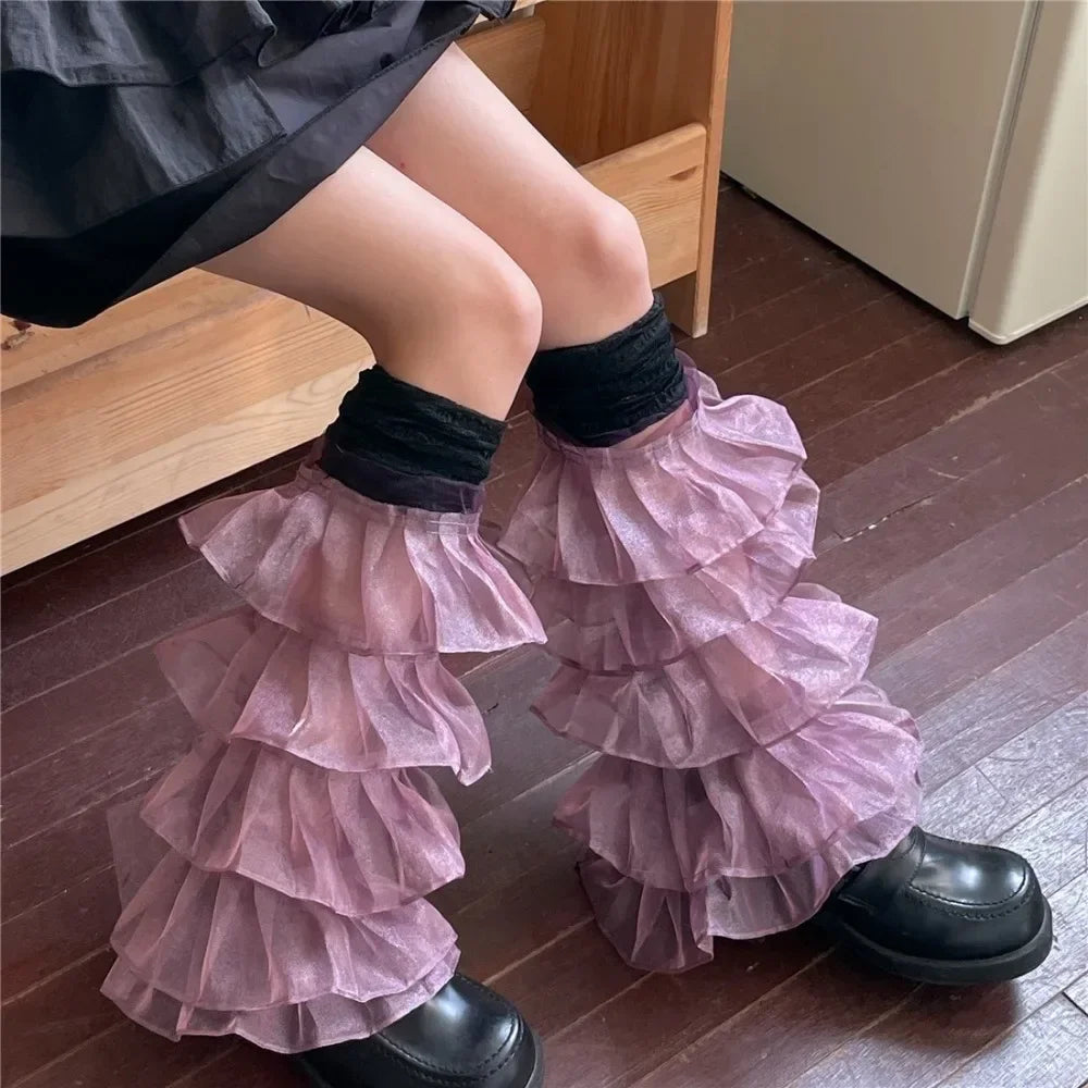 Lbsfy Women's Underwear Casual Tights Legging Lolita Woman Socks Sexy Knee-socks Pleated Ruffle Design Stockings Women's Lace Stocking