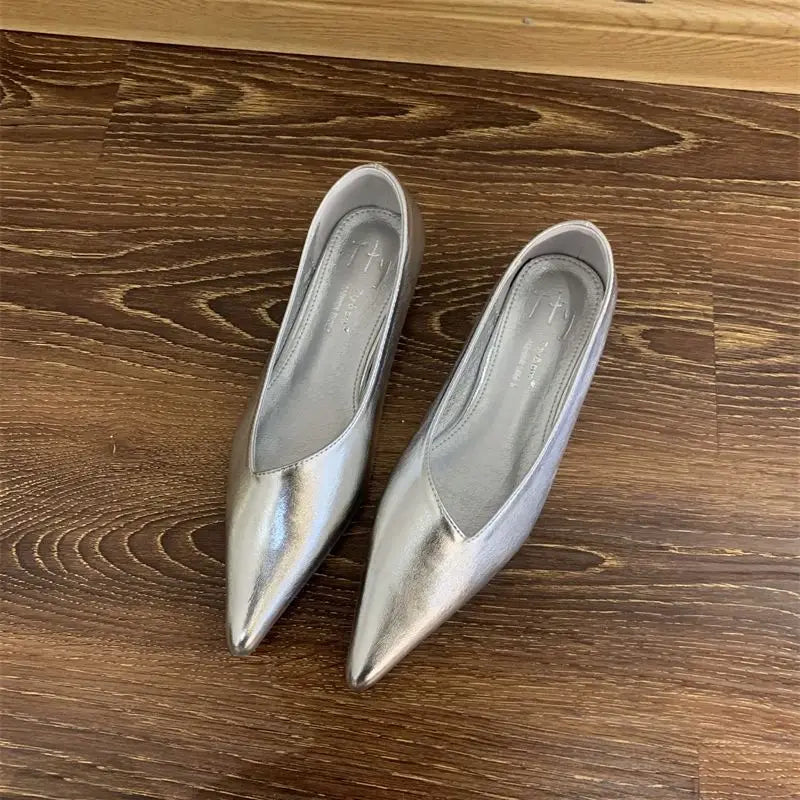LBSFY -Spring Pointed Toe Women Flats Women Fashion Shallow Slip On Shoes Ladies Elgant Paryt Dress Shoes Sandals Mujer