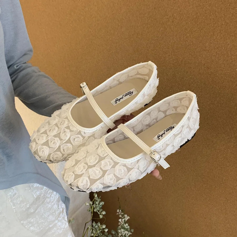 LBSFY -Winter Women Flats Round Toe Shallow Slip On Ladies Casual Ballet Fur Shoes Soft Leather Eelgant Dress Shoes Mujer