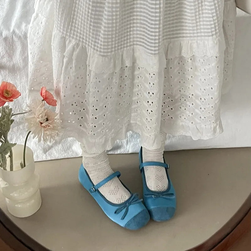 LBSFY -New Spring Butterfly-knot Women Ballet Shoes Fashion Outdoor Dress Shoes Female Street Style Soft Sole Flats Shoes