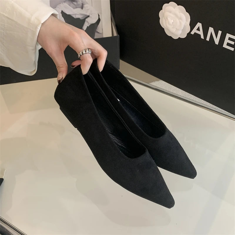 LBSFY -Female Shallow Flats Shoes Women Slip On Casual Loafer Flat Pointed Toe Ballerina Brand Leopard Pattern Autumn Mujer