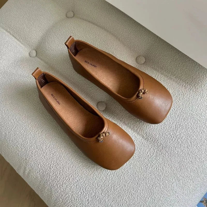 LBSFY  -  Flats Shoes Women Loafers for Female Ballerinas Mary Janes Ladies on Sales with Free Shipping Mules Sandals Slingback Moccasins