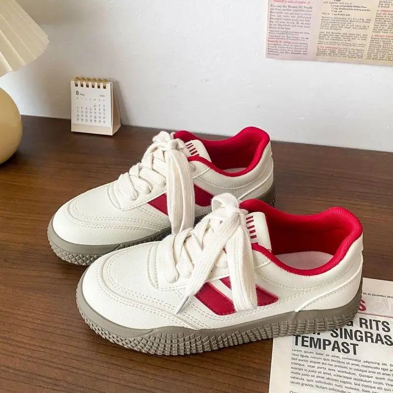 LBSFY  -  White Sports Shoes Woman Platform Sneakers Spring Summer 2025 Casual Tennis Female Flats Vulcanize Harajuku Korean Fashion