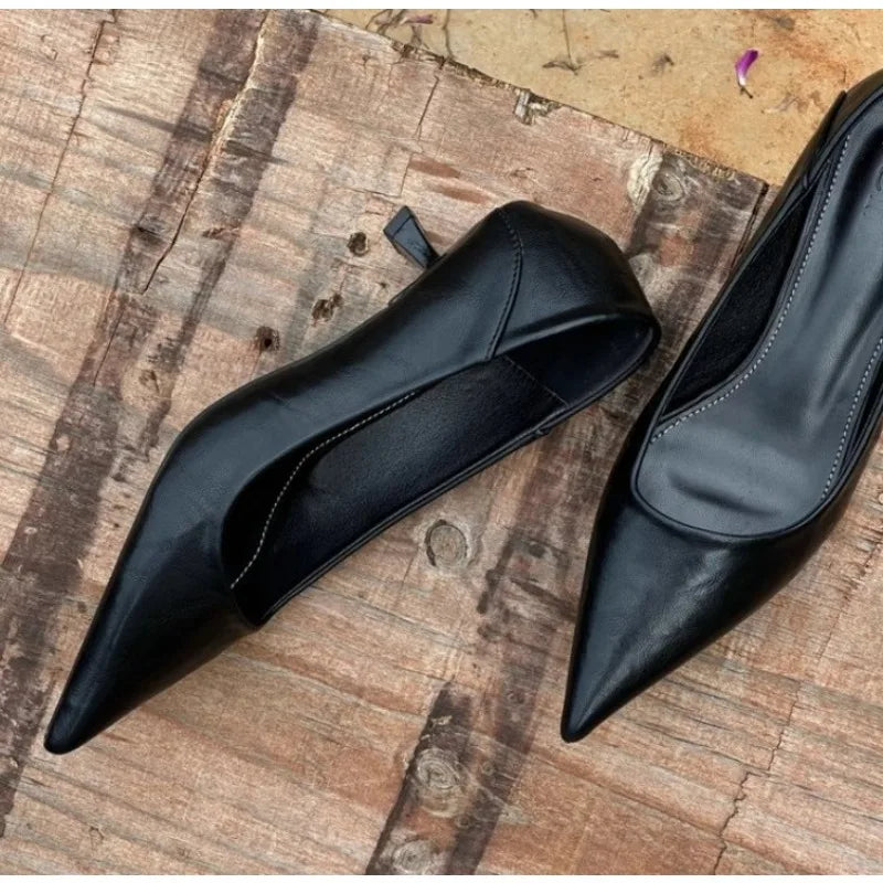 LBSFY -Spring Design Leopard Print Woman Pumps Pointed Toe Thin Low Heels Elegant Party Female High Heel Pumps Zapatos De Mujer