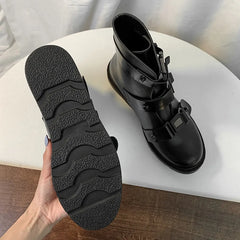 LBSFY  -  2024 Autumn New Arrival Luxury Brand Design mid-calf Boots Women Cool High Platform Boots Wedges Shoes Woman