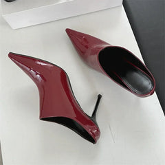 LBSFY -Spring Fashion Woman Slippers Sexy Pointed Toe Thin Low Heels Wedding Party Slides Mules Shoes Zapatillas De Mujer