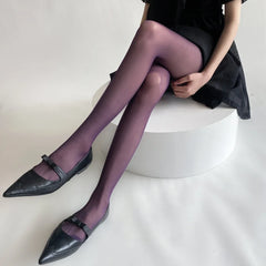Lbsfy Blue Green Ultra-thin Nylon Thigh High Stockings Pantyhoses Women Sexy Women Tights Velvet Sexy Lingeries Hosiery Body Stockings