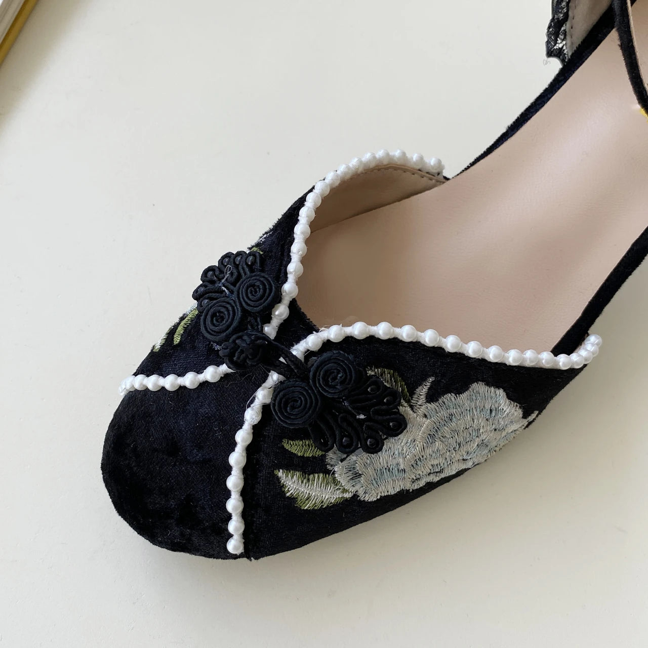 LBSFY -New Women Dress Shoes High Heels Mary Janes Shoes Denim Pumps Ankle Strap Ladies Shoe Office Zapatos Mujer