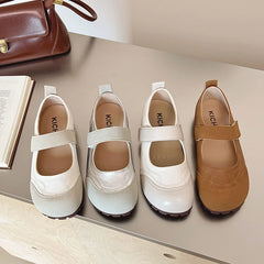 LBSFY -New Style Fashion Women's Flat Shoes Korean Style Mary Jane Ladies' Casual Leather Flat Boat Shoes Loafers Work and Party Wear