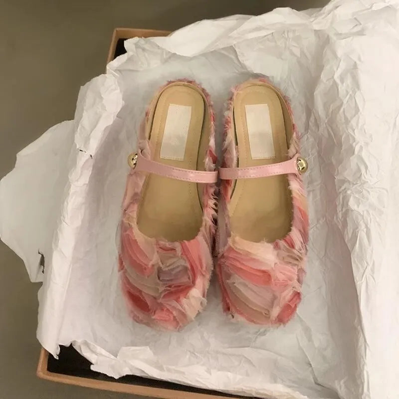 LBSFY  -  Summer Casual Mules Slippers Women Flats Slip On Femme 2024 NEW Fashion Tie Dye Outdoor Shoes Moccasins Mujer Sandalias