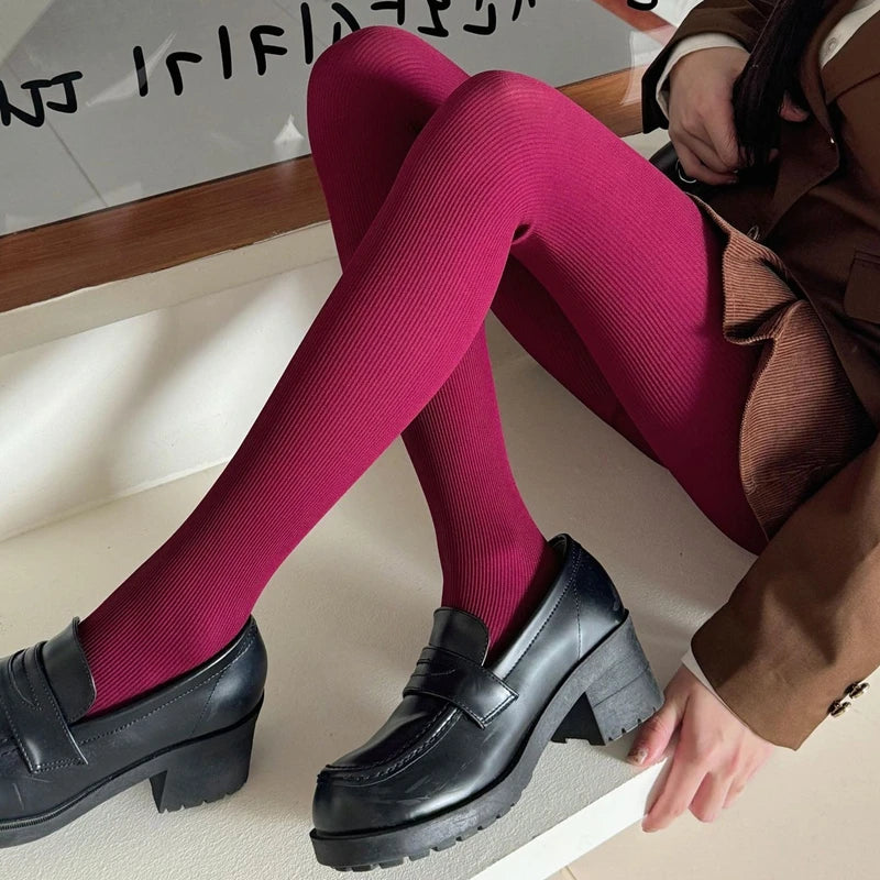 Lbsfy 14 Colors Women Cotton Tights Winter Autumn Anti-hook Thigh High Over The Knee Stockings Girks Fashion Basic Pantyhose Колготки