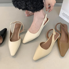 LBSFY -Brand New Flat Sandals Shallow Slip On Women Slingback Shoes Soft Casual Ladies Sandal Flat Heel Outdoor Dress Mules