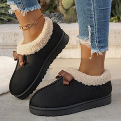 LBSFY -Winter Women's Slipper Fashion Fuzzy Fur Anti-slip Soft Sole Outdoor Indoor Warm Comfort Men Leisure Plush Houseshoes Couple