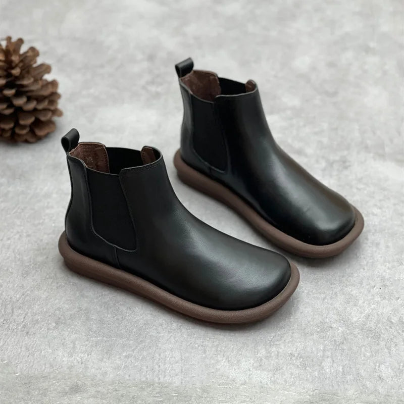 LBSFY  -  2024 flat bottom women's chelsea boots anti-slip snow boots women winter warm shoes female boots large size