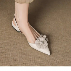 LBSFY -New Style Luxury Women's Retro Pointed Toe Decal Women's Shoes Fashion Outdoor Party High Heels Sandals Zapatos Mujer