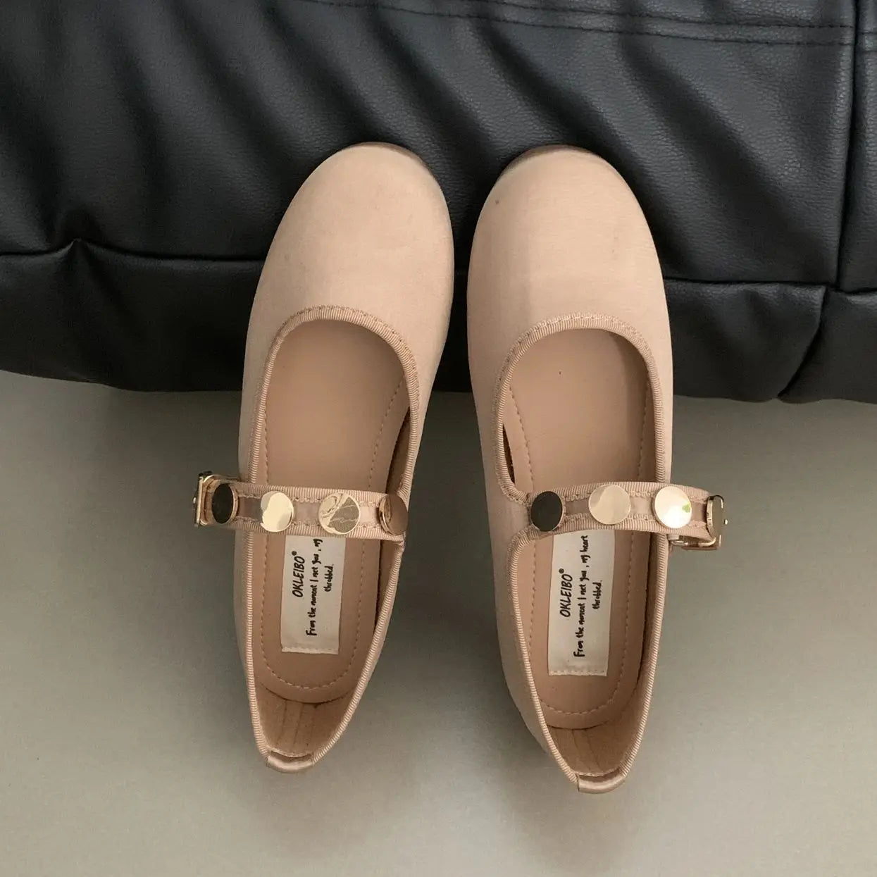 LBSFY  -   2024 Autumn Women Flats Fashion Shallow Ladies Mary Jane Shoes Square Toe Soft Flat Heel Outdoor Casual Ballerina Shoes