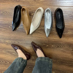 LBSFY -Spring Pointed Toe Women Flats Women Fashion Shallow Slip On Shoes Ladies Elgant Paryt Dress Shoes Sandals Mujer