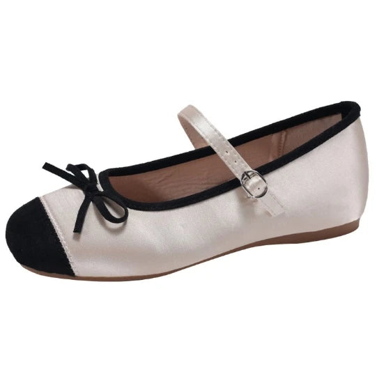 LBSFY -New Spring Butterfly-knot Women Ballet Shoes Fashion Outdoor Dress Shoes Female Street Style Soft Sole Flats Shoes