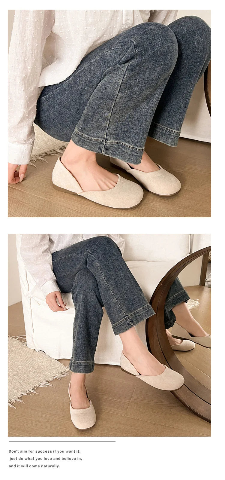 LBSFY -Splicing Square Toe Mules Shoes for Women Suede Flats 2025 Spring Autumn Slip on Designer Fashion Solid Color Casual Loafers
