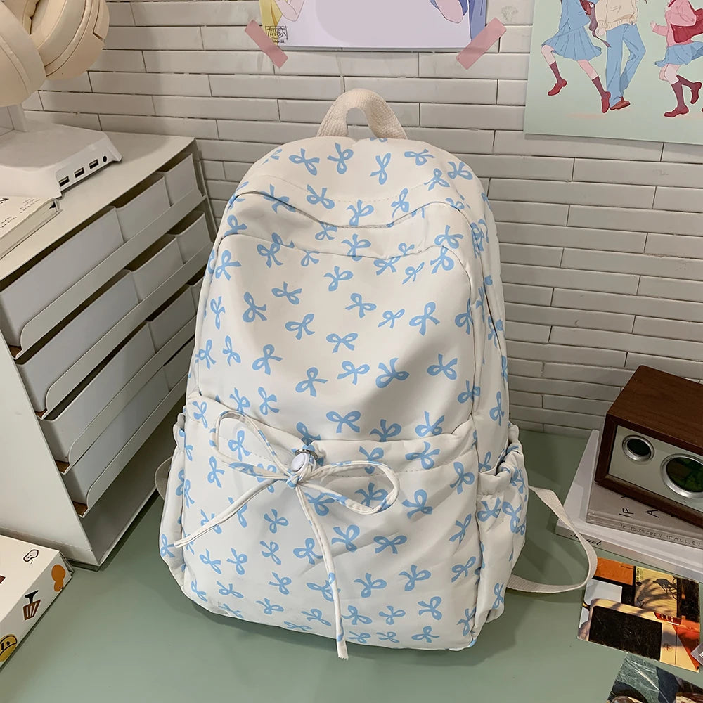 LBSFY -Bow Shaped Backpack, New Spring and Summer Backpack, Fashionable, Casual, Versatile for Commuting, Sports, Travel Backpack