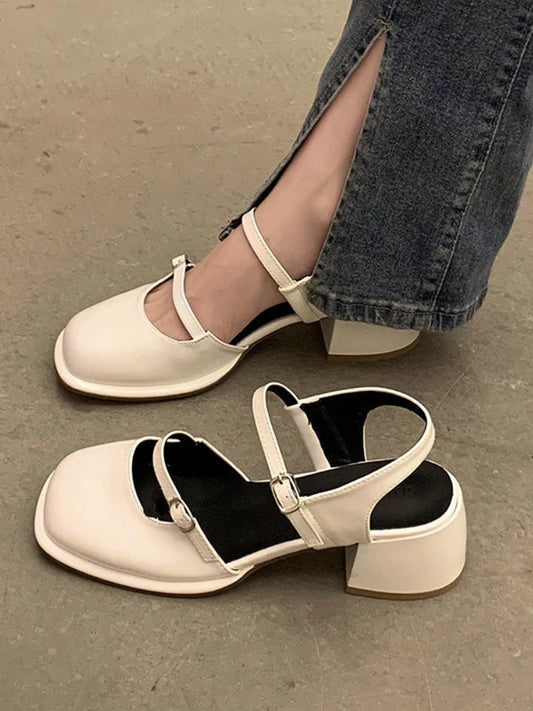 LBSFY  -  Non-slip Round Toe Sandals Shoes Ladies Casual 2024 Summer Hollow Beach Elegant Shoes Korean Fashion Party Shoes Woman Design