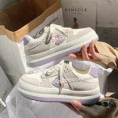 LBSFY  -  Kawaii Women Sneakers  Korean Fashion Daily Wear Patchwork Vulcanize Shoes Casual All-match Mujer Sports Shoes