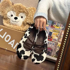 LBSFY  -  NEW Retro Mary Jane Shoes Women Fashion Casual Soft Sole Flats Female  Ballet Ladies Comfort Elastic Band Grandma Shoes