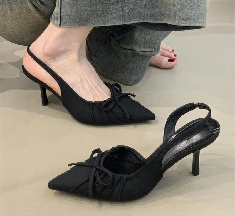 LBSFY - Summer High Heel Women Sandals Fashion Pointed Toe Singbacks Shoes Design Style Banquet Party Dress Sandalias Shoes