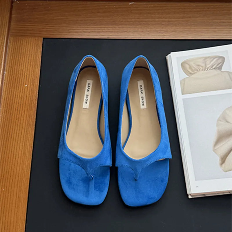 LBSFY -Summer Women's Flip-Flop Slip-On Flats Open Toe Soft Sandals Comfortable Casual Female Ballerinas Shoes Mujer