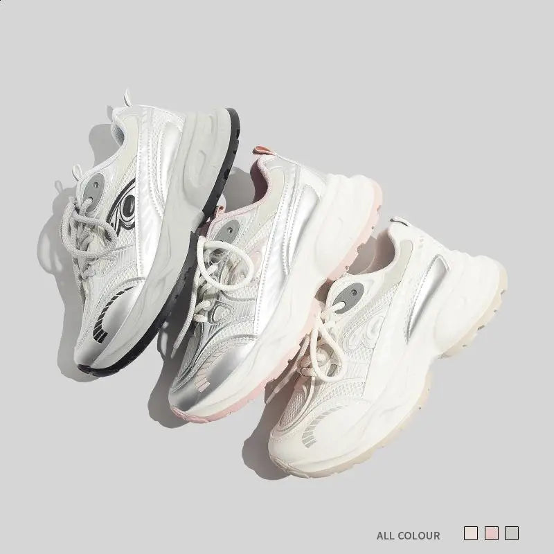 LBSFY  -  Small White Shoes 2024 Fashion Women's Round Toe All-Match Slip On Sneakers Mixed Colors Clogs Platform Modis Sports Casual Summ