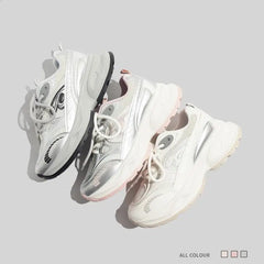 LBSFY  -  Small White Shoes 2024 Fashion Women's Round Toe All-Match Slip On Sneakers Mixed Colors Clogs Platform Modis Sports Casual Summ