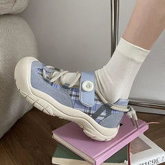 LBSFY -Ins Versatile Student Casual Sneakers Women's New Style Spring Autumn Ugly Shoe Board Shoes Polyester Sole Less Than 1cm He