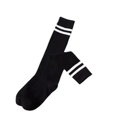 Lbsfy Sports Style Calf Socks Japanese Korean Student JK Stripe College Style Girl Cotton Socks Pile Up Socks Baseball Stockings